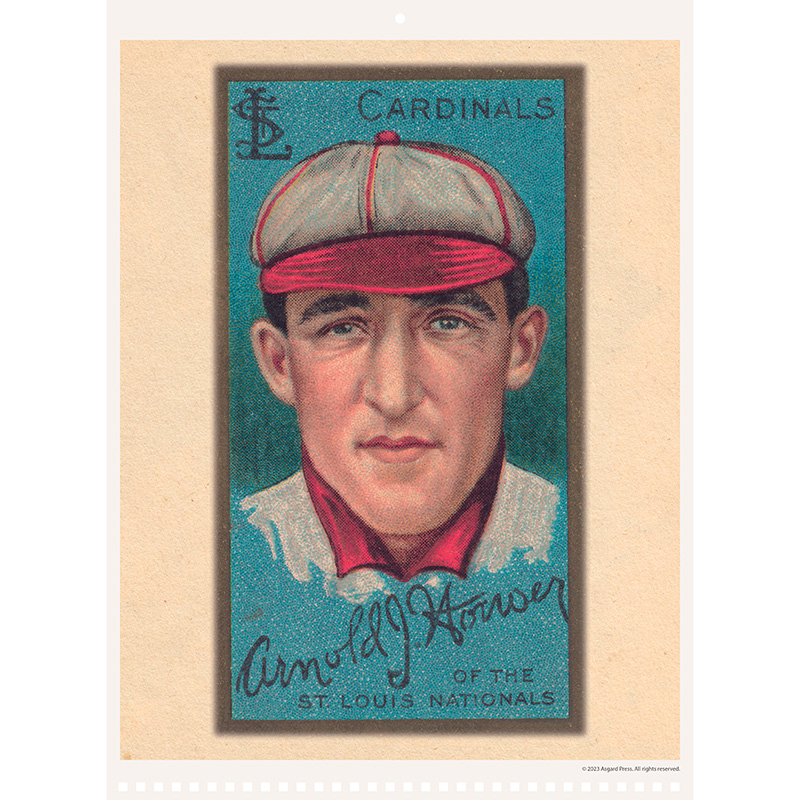 2024 Vintage American Baseball Cards Calendar (Case of 25) - Asgard Press