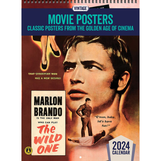 2024 Vintage Movie Posters Calendar Asgard Press