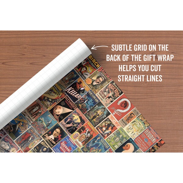 Image for Vintage Magic gift wrap, featuring vingage magic posters