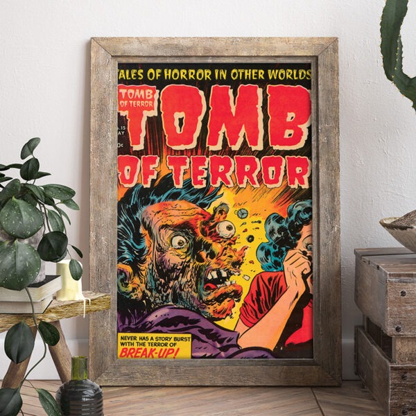 Image of Tomb of Terror #15 poster sized comic book cover reproduction in a frame