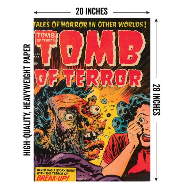Image of Tomb of Terror #15 poster sized comic book cover reproduction showing 20"x28" size